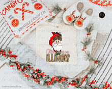 Load image into Gallery viewer, Christmas States Gold DTF Transfer
