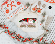 Load image into Gallery viewer, Christmas States Gold DTF Transfer
