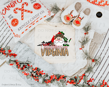 Load image into Gallery viewer, Christmas States Gold DTF Transfer
