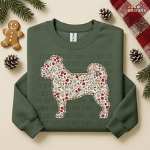 Load image into Gallery viewer, Plaid Floral Dog DTF Transfer
