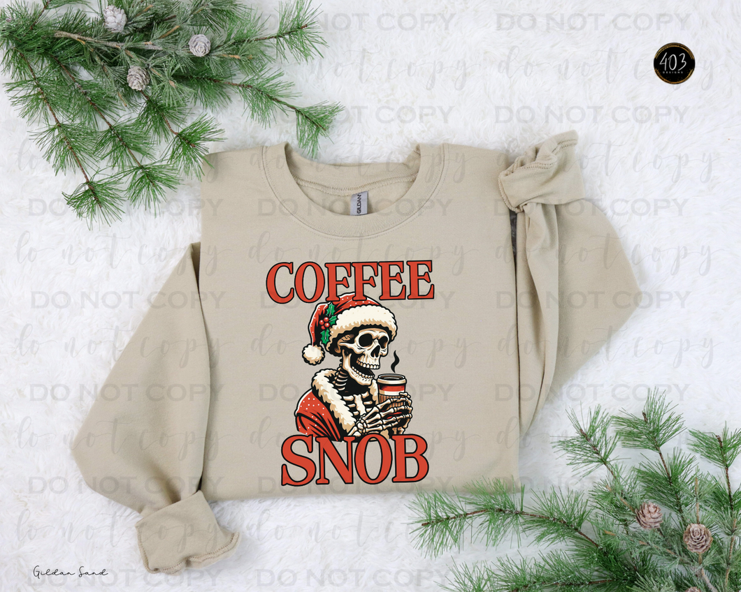 Coffee Snob DTF Transfer