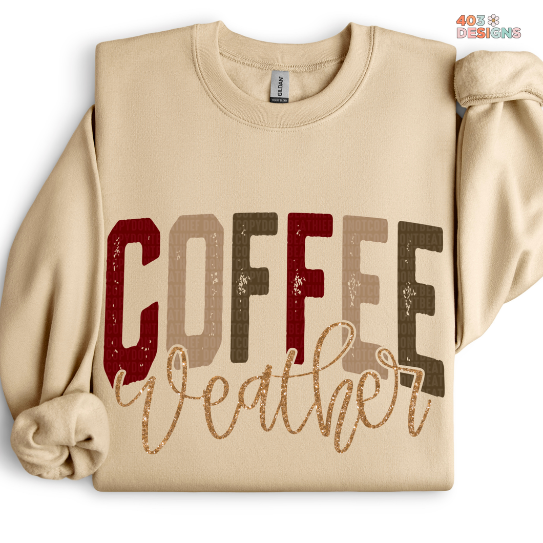 Coffee Weather DTF Transfer