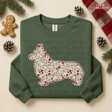 Load image into Gallery viewer, Plaid Floral Dog DTF Transfer
