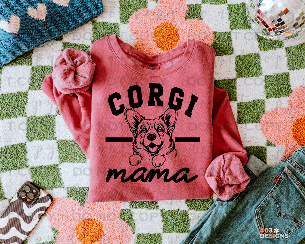Corgi Mama DTF Transfer