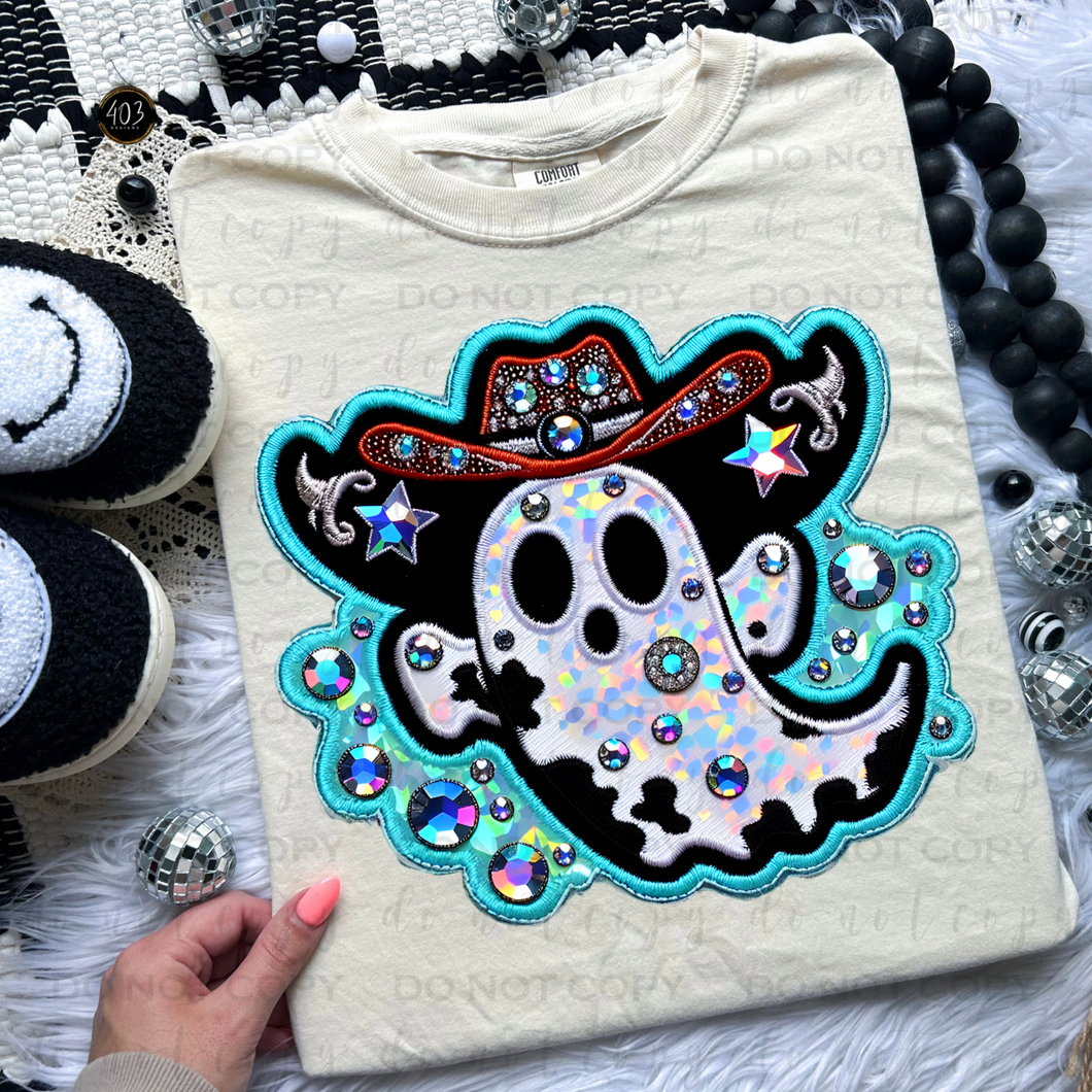 Cowboy Ghost Patch DTF Transfer