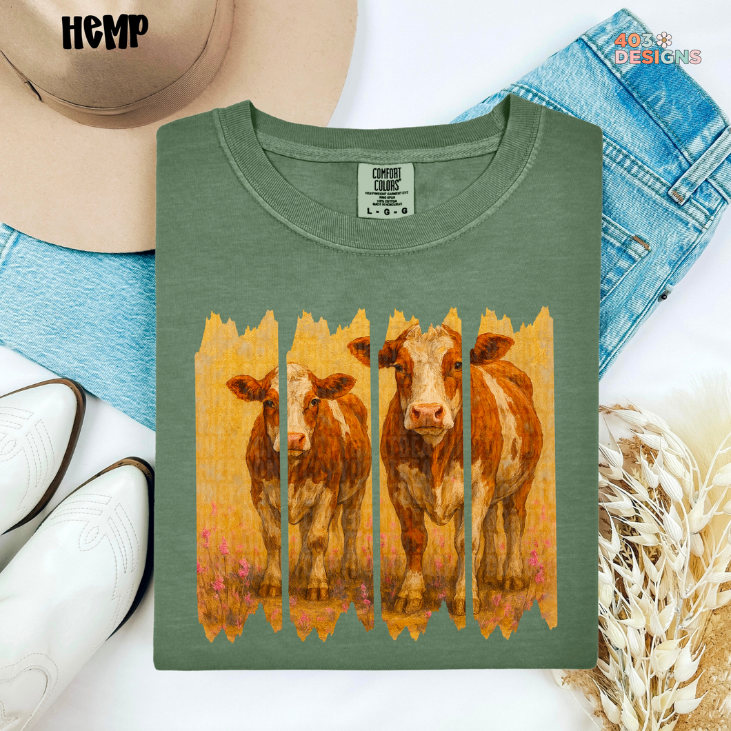 Cow Field DTF Transfer