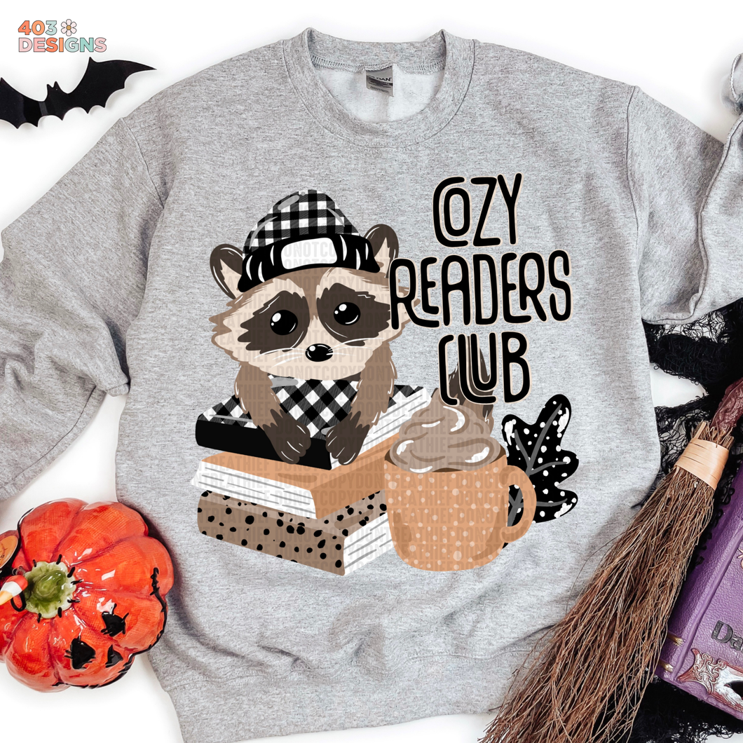Cozy Readers Club DTF Transfer