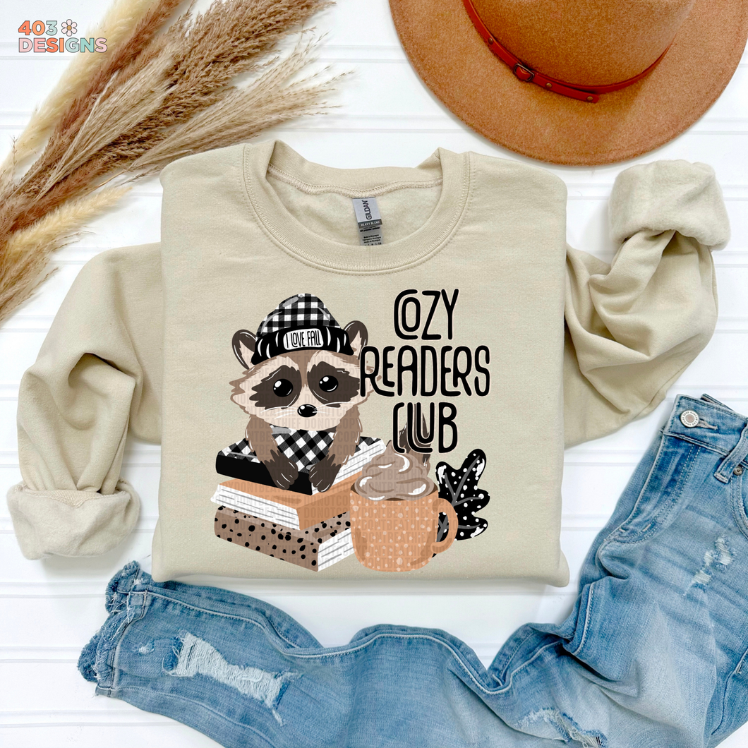 Cozy Readers Club Fall DTF Transfer