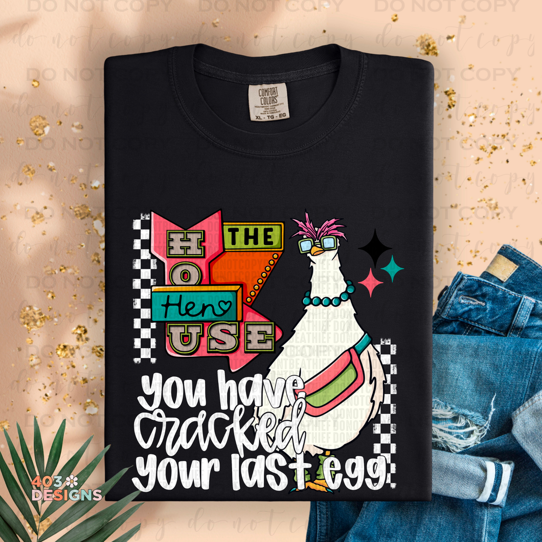 Cracked Last Egg DTF Transfer