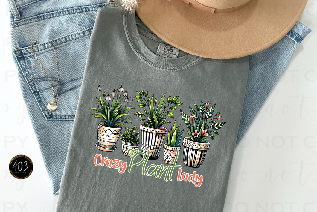 Crazy Plant Lady DTF Transfer