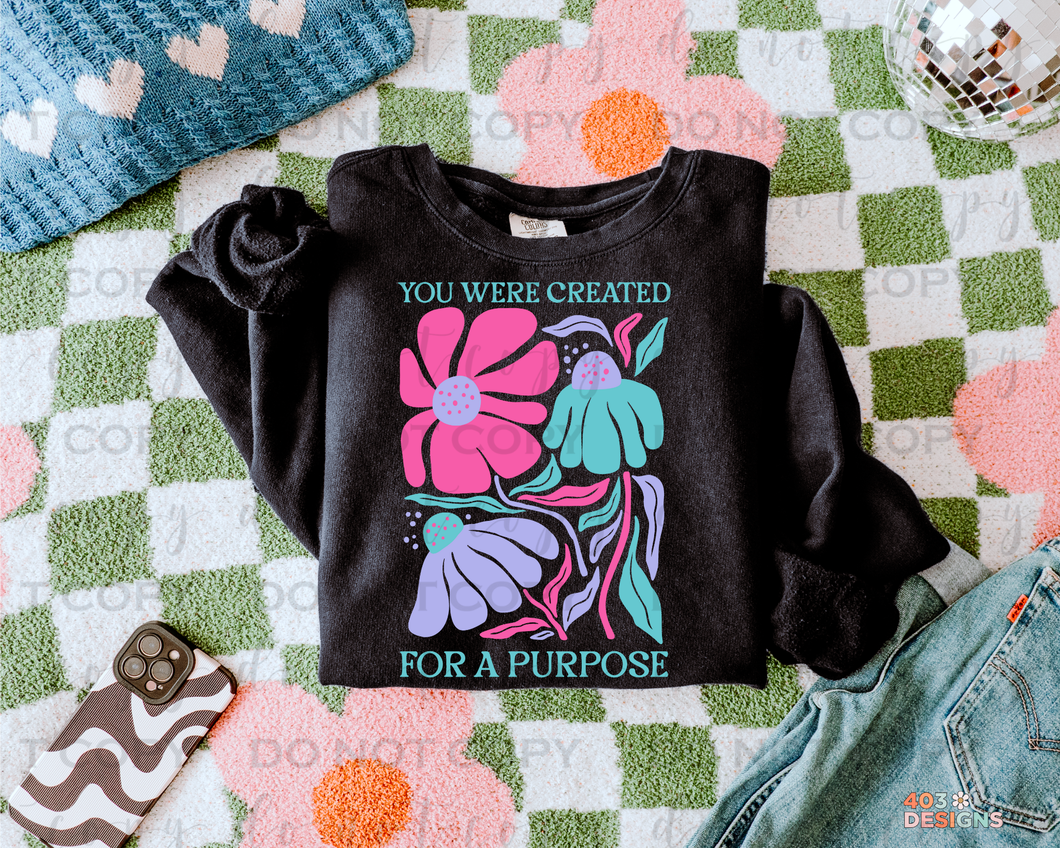 Created For A Purpose DTF Transfer