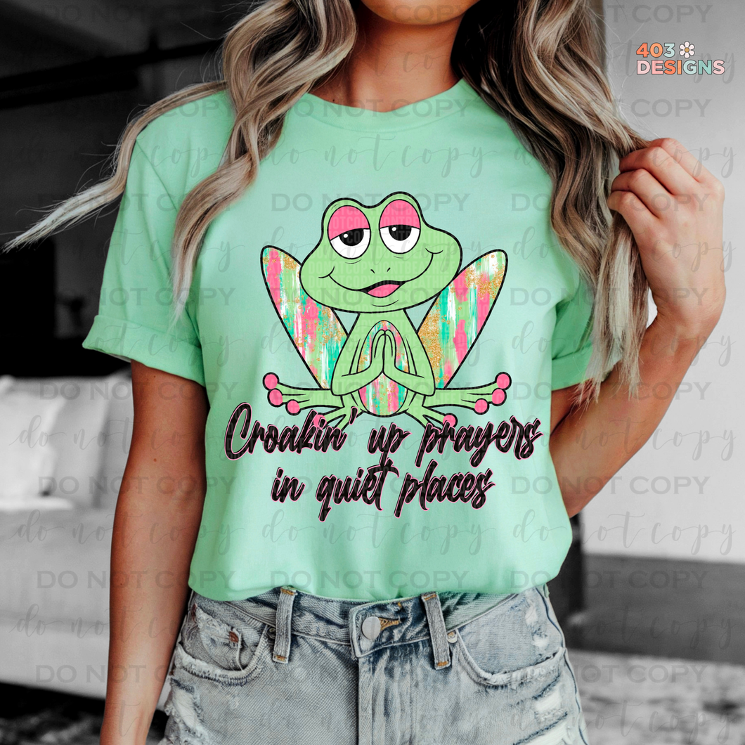 Croakin' Up Prayers DTF Transfer