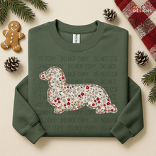 Load image into Gallery viewer, Plaid Floral Dog DTF Transfer
