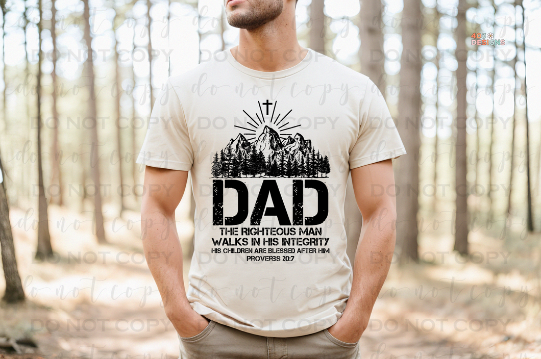 Dad Christian DTF Transfer