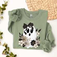 Load image into Gallery viewer, Dark Floral Ghostie DTF Transfer
