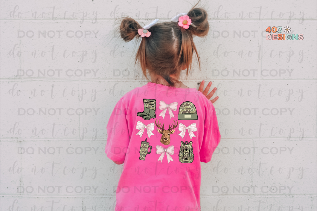 Deer & Bows DTF Transfer