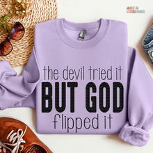 Load image into Gallery viewer, Devil Tried God Flipped It DTF Transfer
