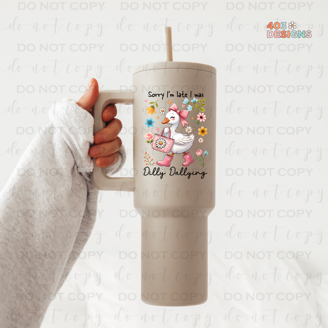 Dilly Dallying UV Sticker