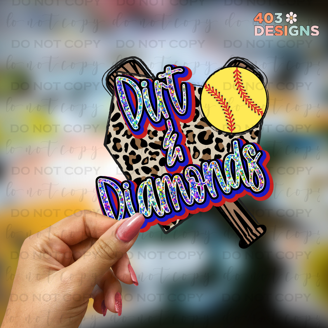Dirt & Diamonds UV Sticker