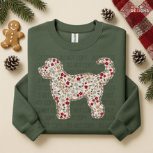 Load image into Gallery viewer, Plaid Floral Dog DTF Transfer
