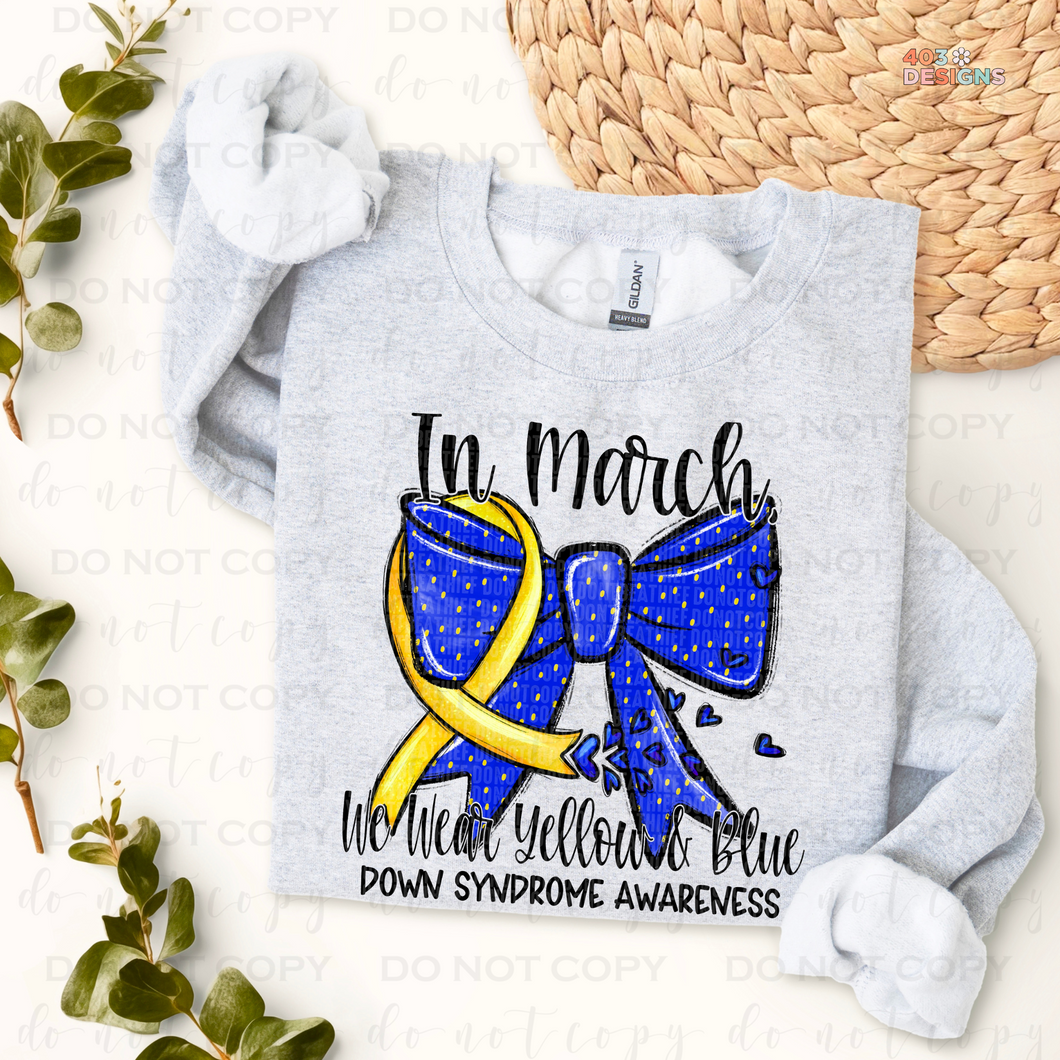 Down Syndrome March DTF Transfer