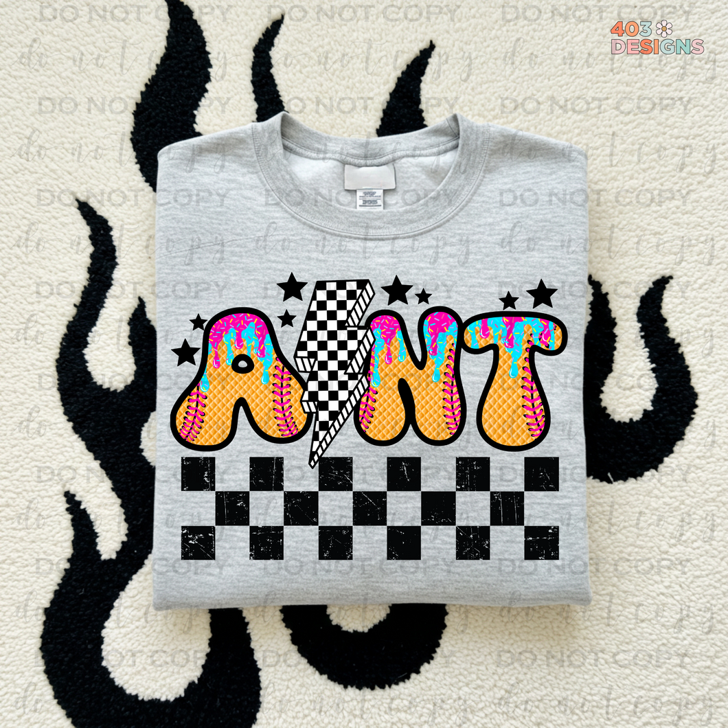 Drip Checkered Personalized DTF Transfer
