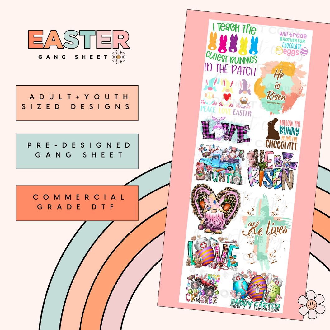 Easter #2 Pre Made Gang Sheet