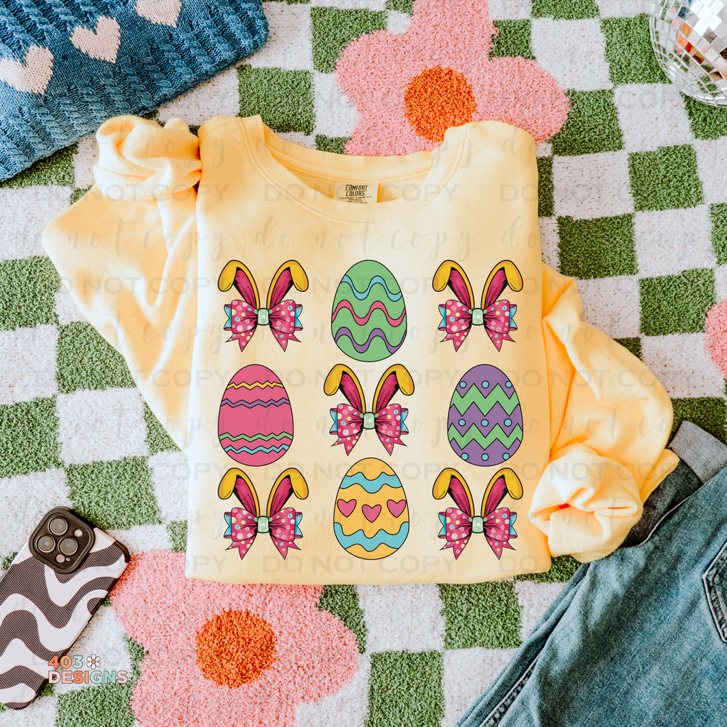 Easter Egg Collage DTF Transfer