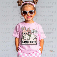 Load image into Gallery viewer, Easter Girl Name Plate Personalized DTF Transfer
