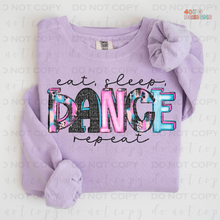 Load image into Gallery viewer, Eat Sleep Dance Repeat DTF Transfer
