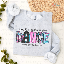 Load image into Gallery viewer, Eat Sleep Dance Repeat DTF Transfer
