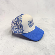 Load image into Gallery viewer, Everything Hallelujah Blue Leopard Embroidered Hat
