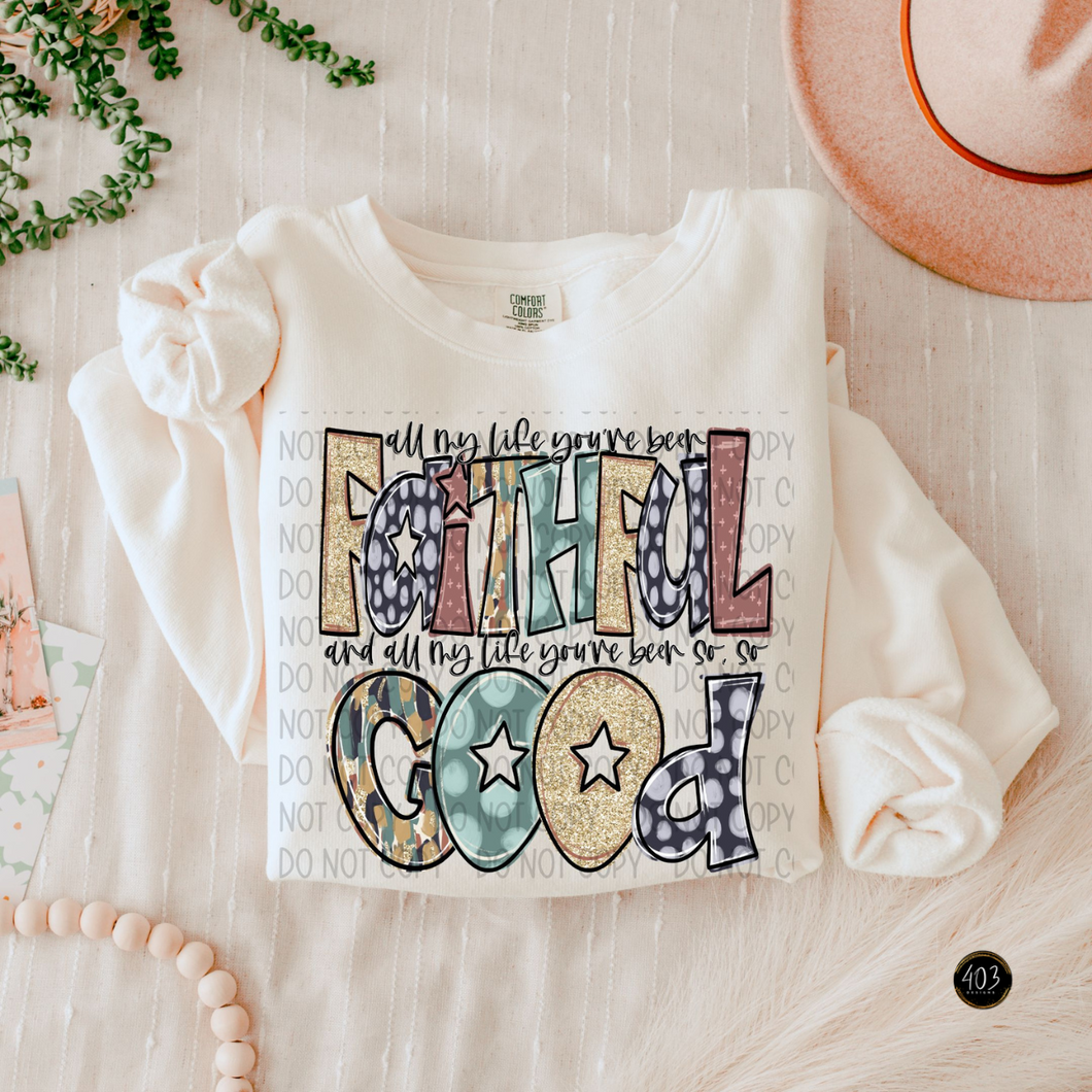 Faithful Good Fall Doodle DTF Transfer