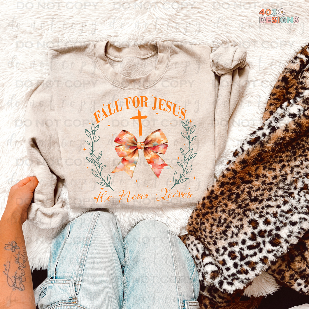 Fall For Jesus DTF Transfer
