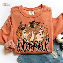 Load image into Gallery viewer, Fall Glitter Pumpkin Personalized DTF Transfer
