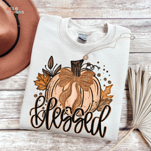 Load image into Gallery viewer, Fall Glitter Pumpkin Personalized DTF Transfer
