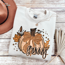 Load image into Gallery viewer, Fall Glitter Pumpkin Personalized DTF Transfer
