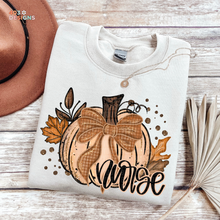 Load image into Gallery viewer, Fall Glitter Pumpkin Personalized DTF Transfer
