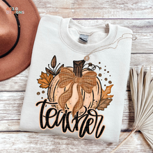 Load image into Gallery viewer, Fall Glitter Pumpkin Personalized DTF Transfer
