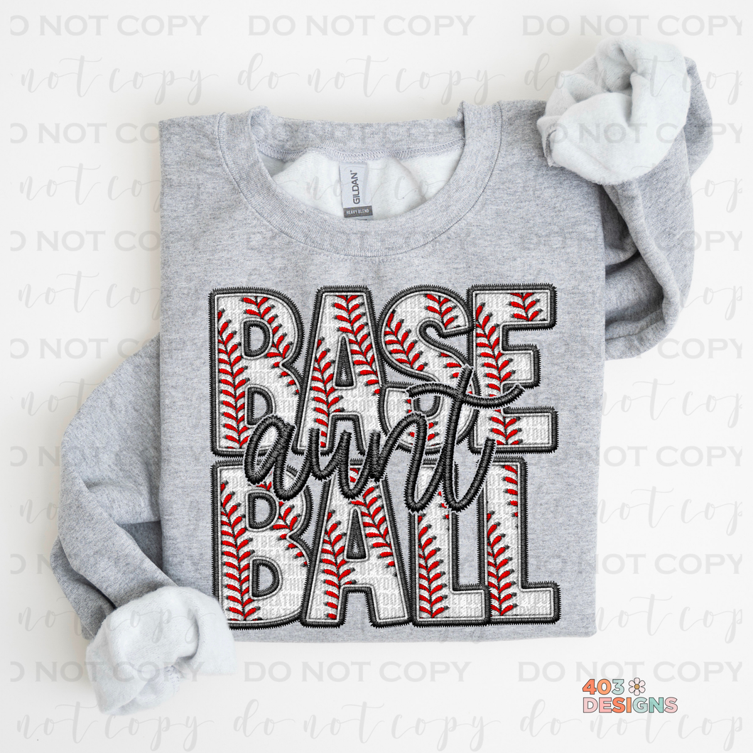 Faux Baseball Personalized DTF Transfer