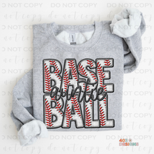 Load image into Gallery viewer, Faux Baseball Personalized DTF Transfer
