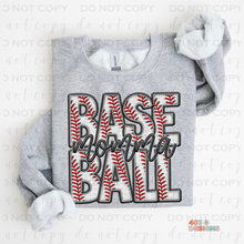 Load image into Gallery viewer, Faux Baseball Personalized DTF Transfer
