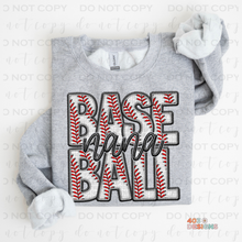 Load image into Gallery viewer, Faux Baseball Personalized DTF Transfer

