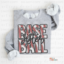 Load image into Gallery viewer, Faux Baseball Personalized DTF Transfer
