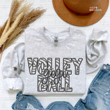 Load image into Gallery viewer, Faux Embroidery Volleyball DTF Transfer
