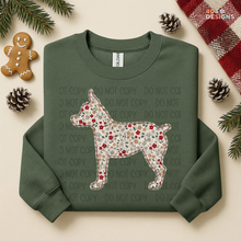 Load image into Gallery viewer, Plaid Floral Dog DTF Transfer
