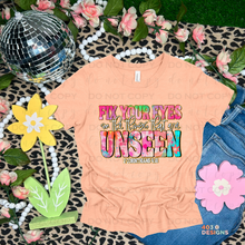 Load image into Gallery viewer, Fix Your Eyes DTF Transfer
