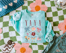 Load image into Gallery viewer, Floral Affirmations Name/Title Personalized DTF Transfer
