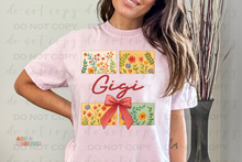 Load image into Gallery viewer, Floral Title/Name DTF Transfer
