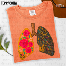 Load image into Gallery viewer, Floral Lungs DTF Transfer

